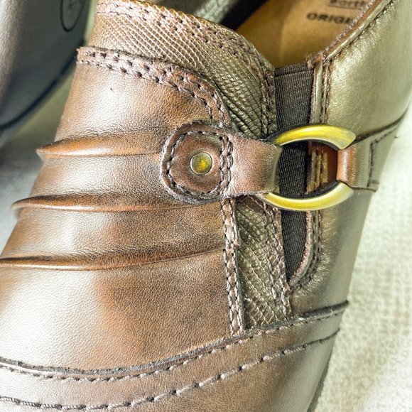 NEW Earth Origins Women's Shoes Brown Buckle Steampunk Ankle Boots by Earth Shoe - Picture 12 of 15